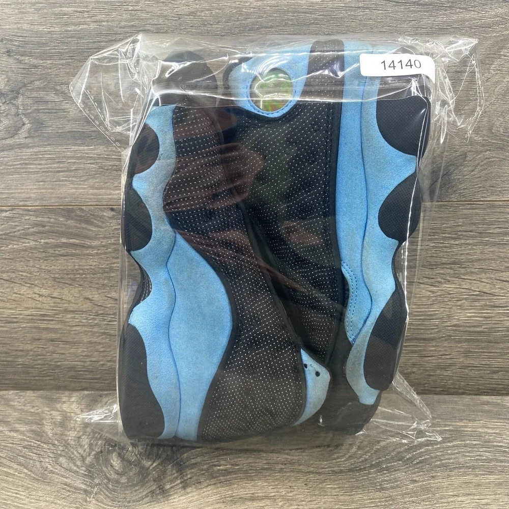 Air Jordan 13 Xlll Retro Youth GS Black University Blue Sneakers Sz 5Y 884129-04